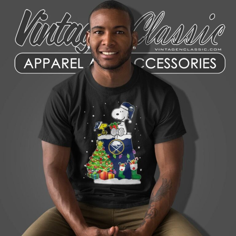 Santa Buffalo Sabres Snoopy And Woodstock Christmas T Shirt Santa Buffalo Sabres Snoopy And Woodstock Christmas T Shirt