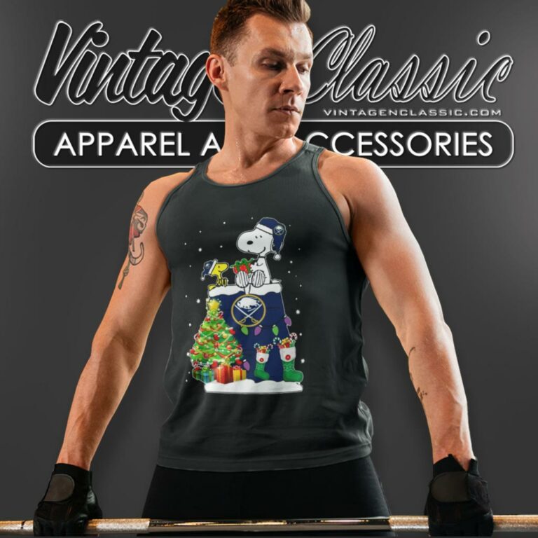 Santa Buffalo Sabres Snoopy And Woodstock Christmas Tank Top Racerback Santa Buffalo Sabres Snoopy And Woodstock Christmas Tank Top Racerback