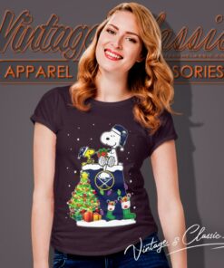Santa Buffalo Sabres Snoopy And Woodstock Christmas Women T Shirt
