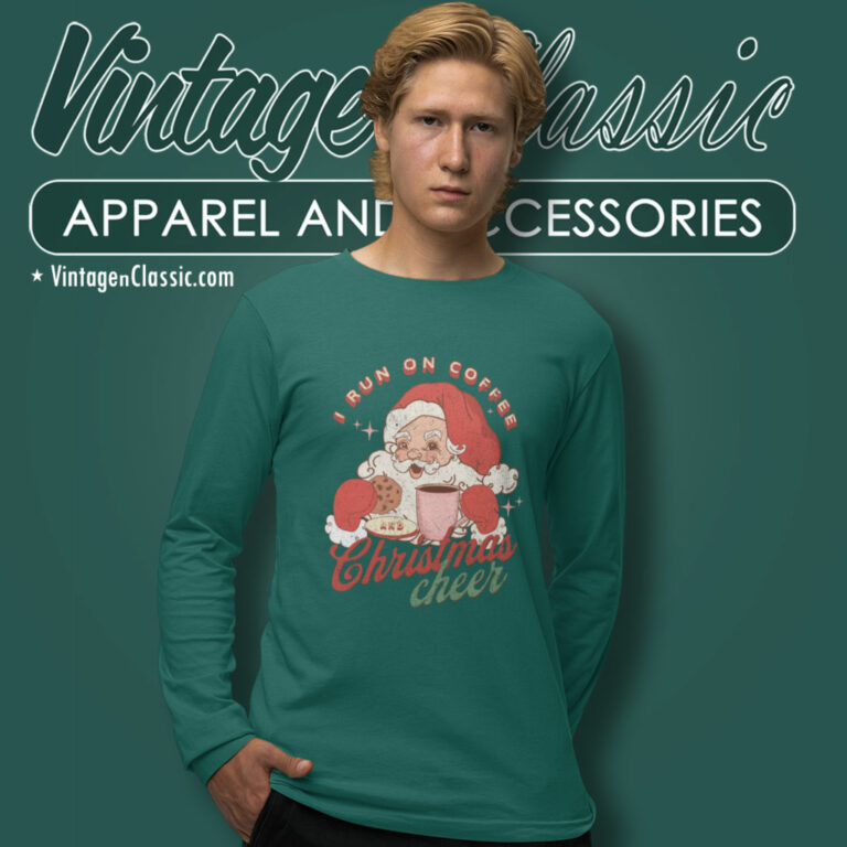 Santa Cheer Coffee Christmas Long Sleeve Tee Santa Cheer Coffee Christmas Long Sleeve Tee