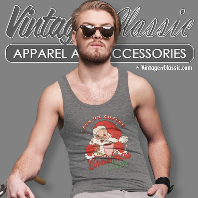 Santa Cheer Coffee Christmas Tank Top Racerback Santa Cheer Coffee Christmas Tank Top Racerback
