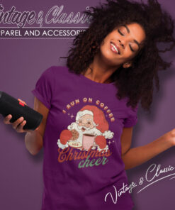Santa Cheer Coffee Christmas Women T Shirt