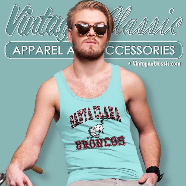 Santa Clara Broncos University Sports Club Tank Top Racerback Santa Clara Broncos University Sports Club Tank Top Racerback