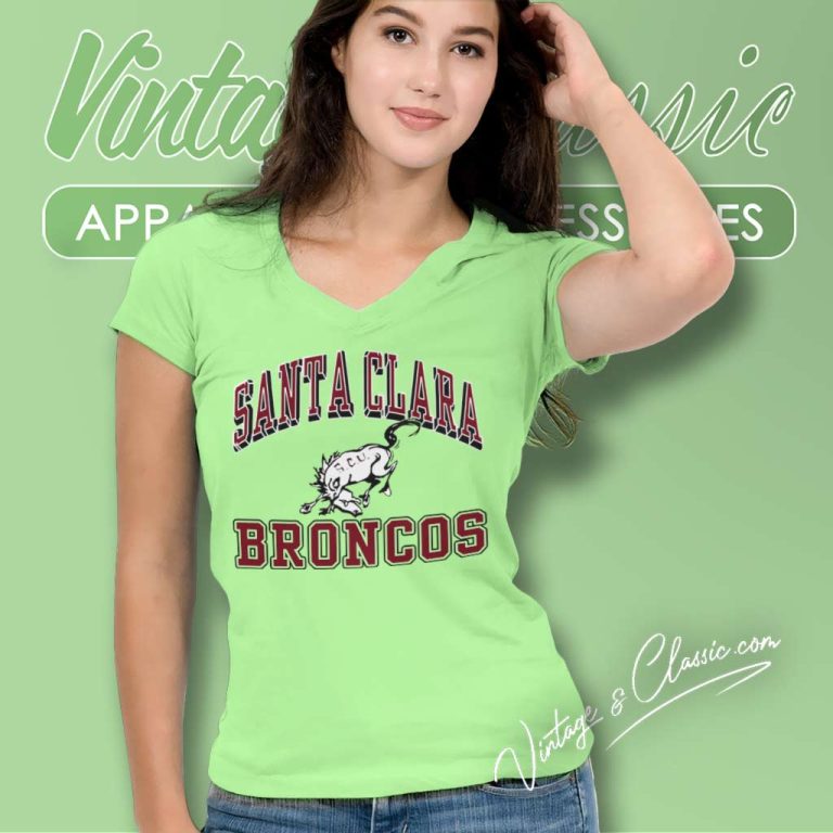 Santa Clara Broncos University Sports Club V Neck TShirt Santa Clara Broncos University Sports Club V Neck TShirt