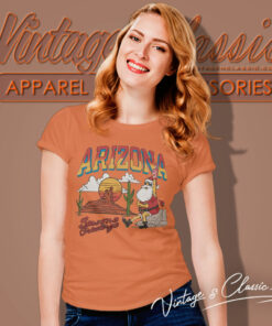 Santa Claus Arizona Cardinals Christmas Seasons Greetings Women T Shirt