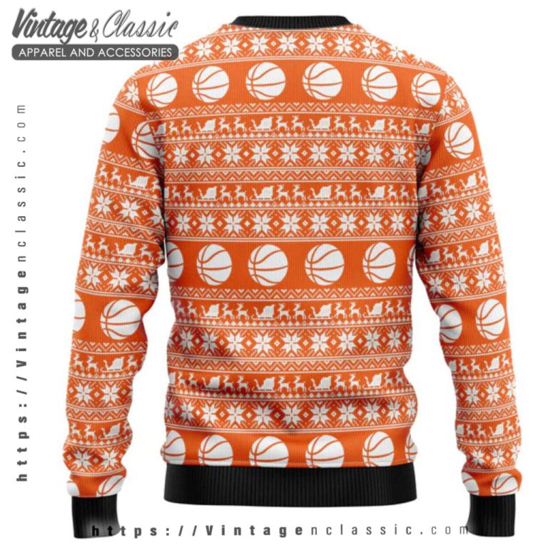 Santa Claus Basketball Ugly Christmas Sweater back Ugly Sweater Santa Claus Basketball Ugly Christmas Sweater back Ugly Sweater
