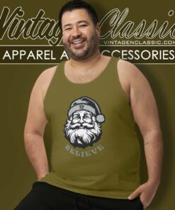 Santa Claus Believe Las Vegas Raiders Christma Tank Top Racerback