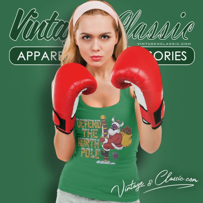 Santa Claus Minnesota Vikings Defend The North Pole Christmas Tank Top Racerback Santa Claus Minnesota Vikings Defend The North Pole Christmas Tank Top Racerback