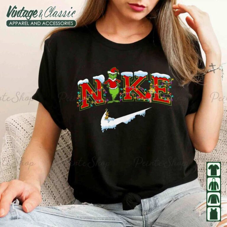 Santa Claus Nike Grinch Merry Xmas Party Shirt Santa Claus Nike Grinch Merry Xmas Party Shirt
