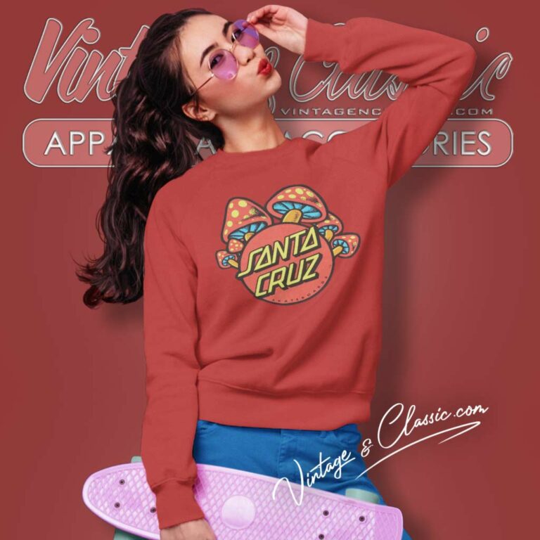 Santa Cruz Mushroom Polka Dot Sweatshirt Santa Cruz Mushroom Polka Dot Sweatshirt