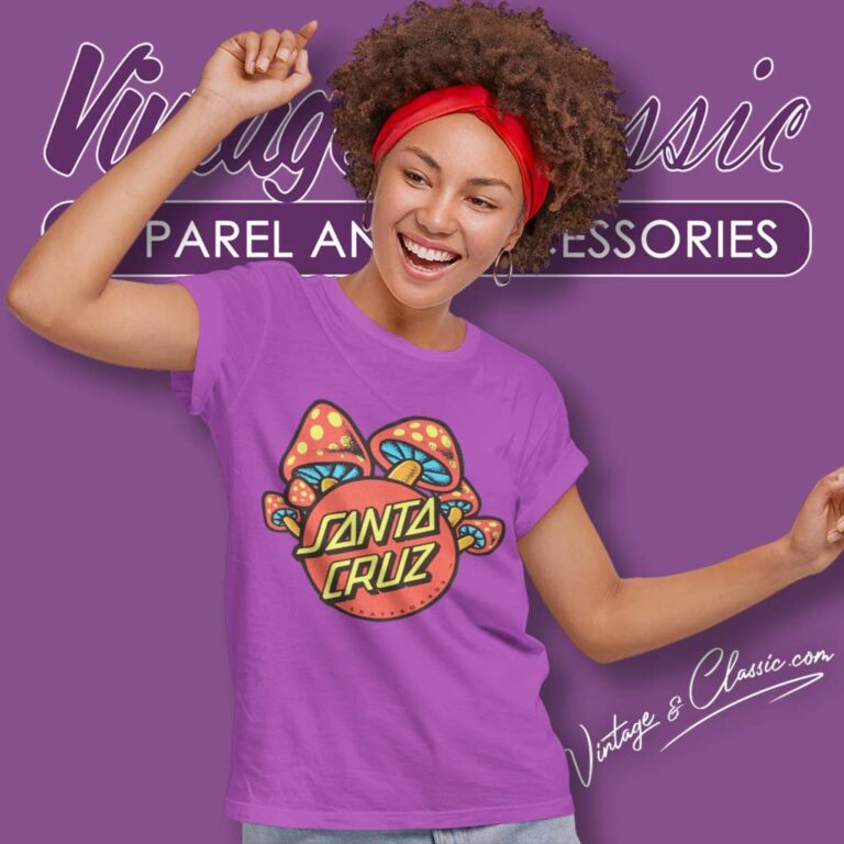 Santa Cruz Mushroom Polka Dot Women TShirt Santa Cruz Mushroom Polka Dot Women TShirt