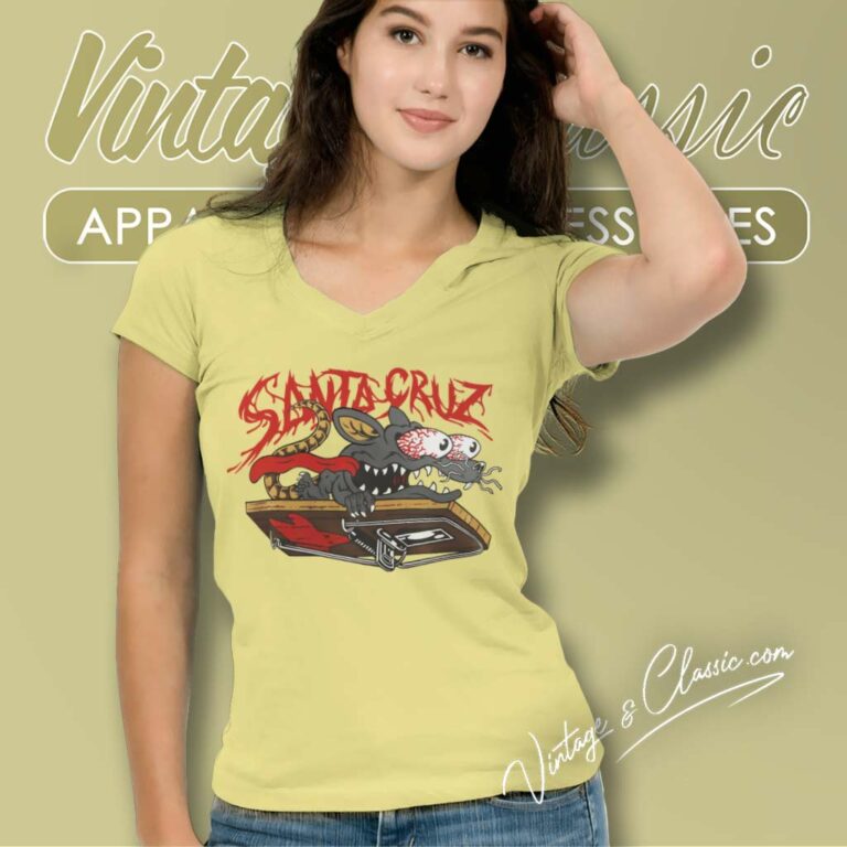Santa Cruz Rat Slasher V Neck TShirt Santa Cruz Rat Slasher V Neck TShirt