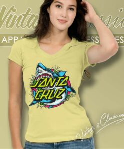 Santa Cruz Shark Dot Shirt 6 Santa Cruz Shark Dot V Neck TShirt