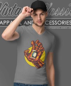 Santa Cruz X Iron Man Marvel Shirt 5 Santa Cruz X Iron Man Marvel V Neck TShirt