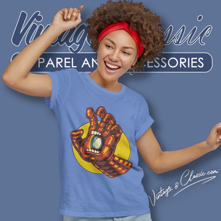 Santa Cruz X Iron Man Marvel Women TShirt Santa Cruz X Iron Man Marvel Women TShirt