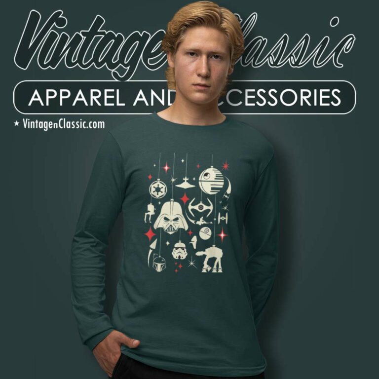 Santa Darth Galactic Empire Ornaments Star Wars Long Sleeve Tee Santa Darth Galactic Empire Ornaments Star Wars Long Sleeve Tee