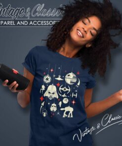 Santa Darth Galactic Empire Ornaments Star Wars Women TShirt