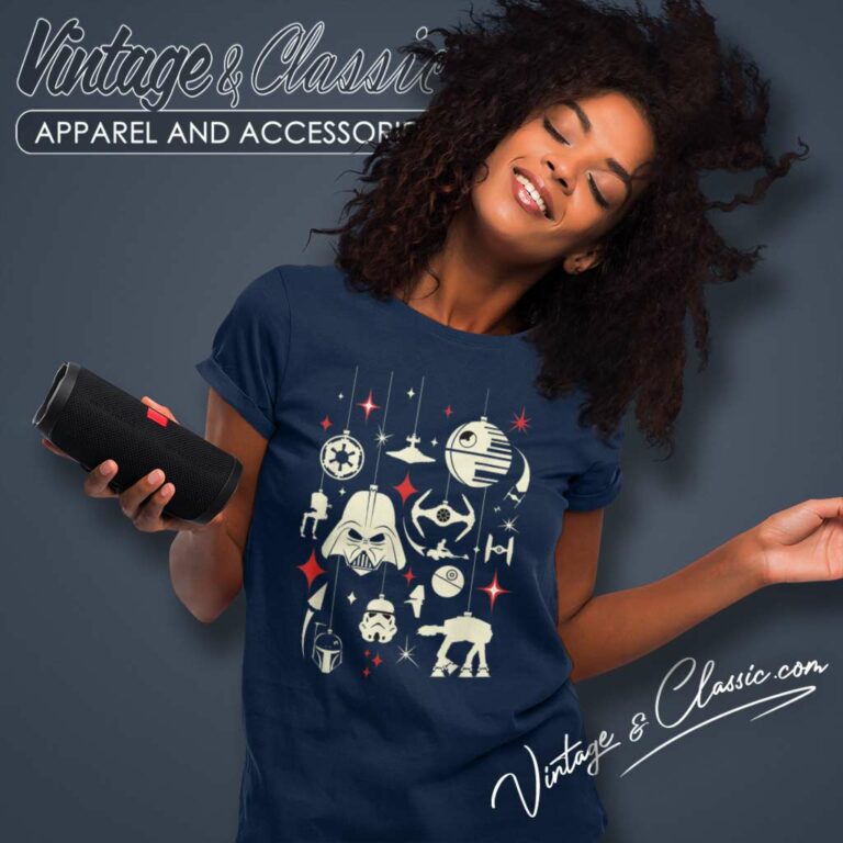 Santa Darth Galactic Empire Ornaments Star Wars Women TShirt Santa Darth Galactic Empire Ornaments Star Wars Women TShirt