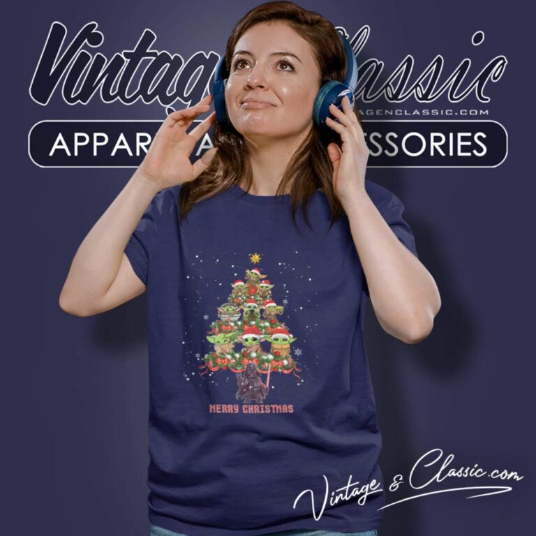 Santa Darth Vader And Baby Yoda Christmas Star Wars Women TShirt Santa Darth Vader And Baby Yoda Christmas Star Wars Women TShirt