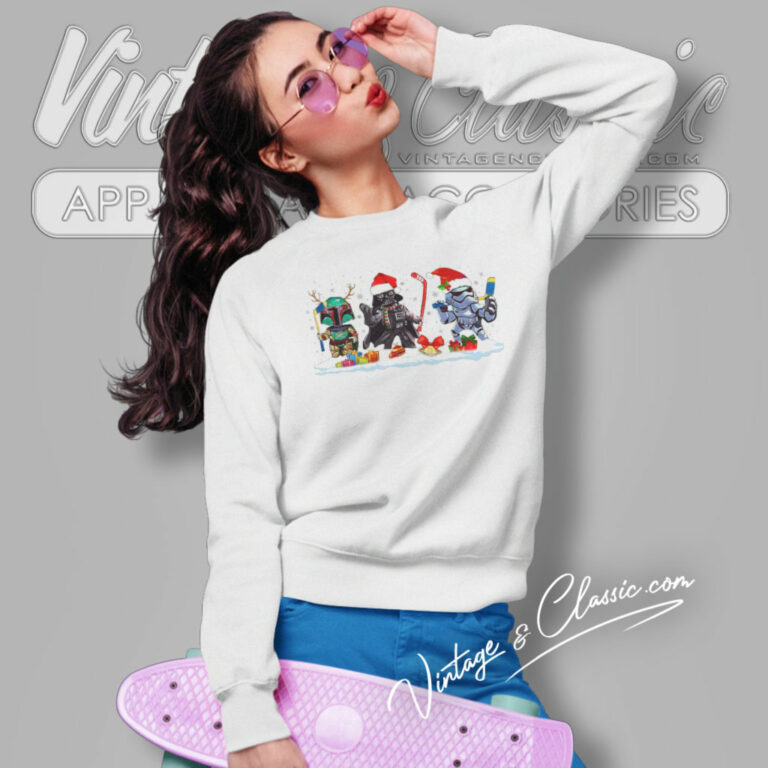 Santa Darth Vader Hockey Star War Christmas Sweatshirt Santa Darth Vader Hockey Star War Christmas Sweatshirt