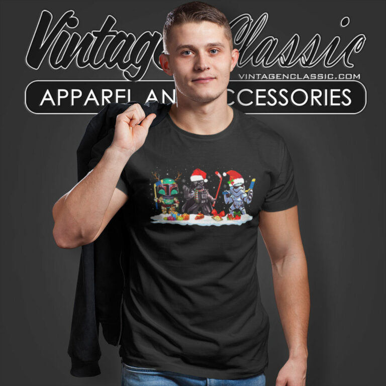 Santa Darth Vader Hockey Star War Christmas T Shirt Santa Darth Vader Hockey Star War Christmas T Shirt