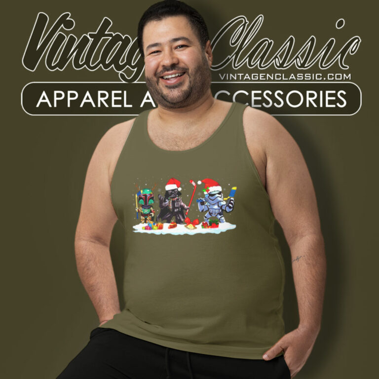 Santa Darth Vader Hockey Star War Christmas Tank Top Racerback Santa Darth Vader Hockey Star War Christmas Tank Top Racerback
