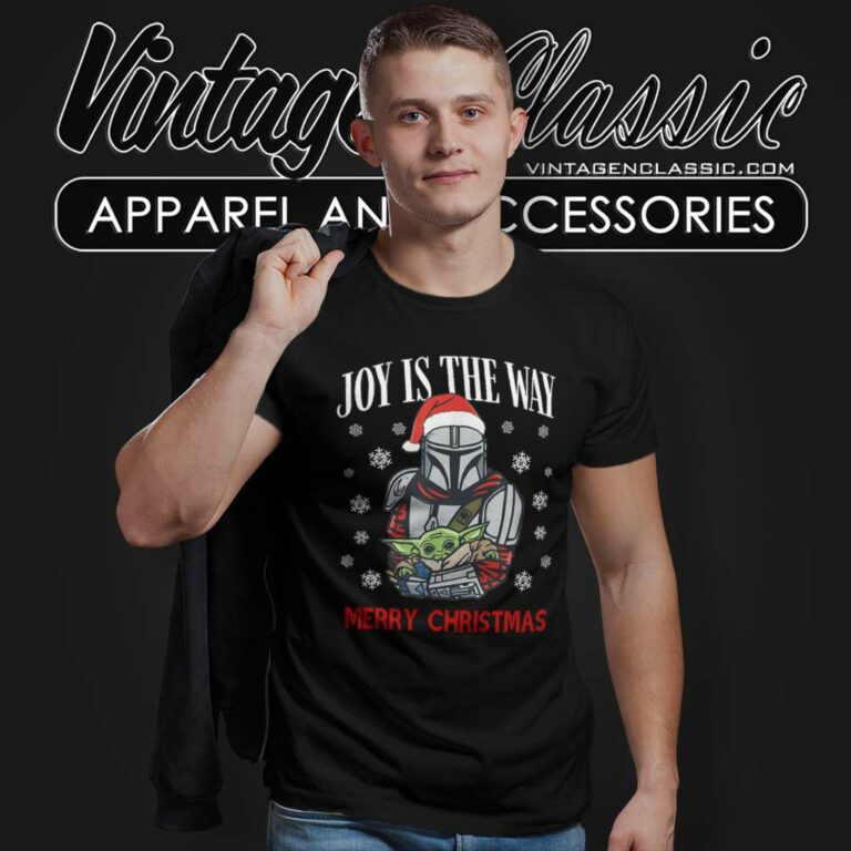 Santa Darth Vader Mandalorian Joy Is The Way Christmas T Shirt Santa Darth Vader Mandalorian Joy Is The Way Christmas T Shirt