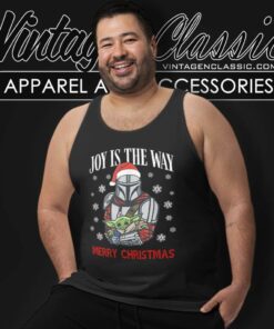 Santa Darth Vader Mandalorian Joy Is The Way Christmas Tank Top Racerback