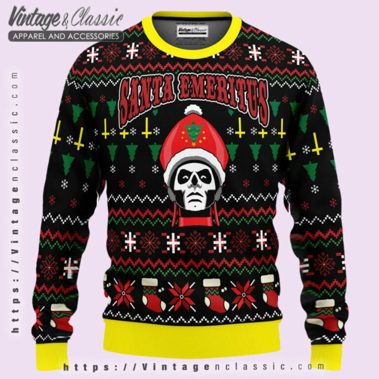 Santa Emeritus Papa Emeritus Ugly Sweater Ugly Christmas Sweater Santa Emeritus Papa Emeritus Ugly Sweater Ugly Christmas Sweater