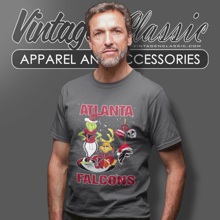 Santa Grinch And Dog Atlanta Falcons Christmas T Shirt Santa Grinch And Dog Atlanta Falcons Christmas T Shirt