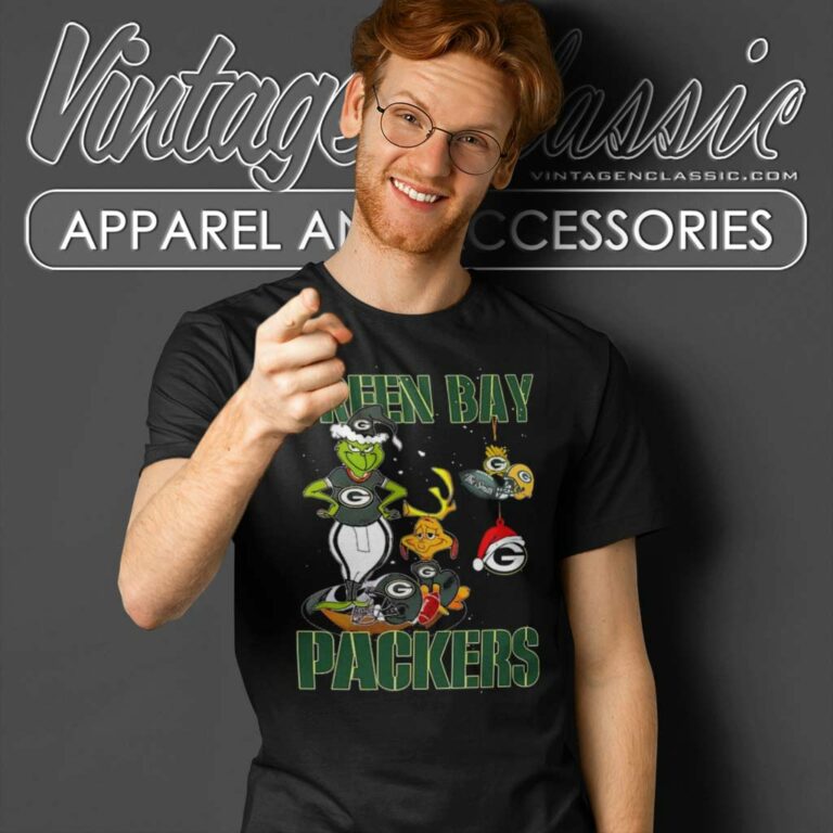 Santa Grinch And Dog Green Bay Packers Christmas T Shirt Santa Grinch And Dog Green Bay Packers Christmas T Shirt