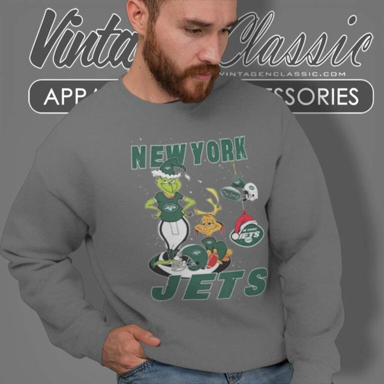 Santa Grinch And Dog New York Jets Christmas Sweatshirt 1 Santa Grinch And Dog New York Jets Christmas Sweatshirt 1
