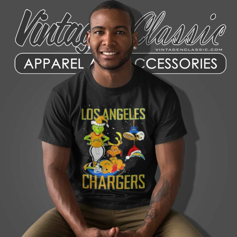 Santa Grinch And Dog Nfl Chargers Christmas T Shirt 1 Santa Grinch And Dog Nfl Chargers Christmas T Shirt 1