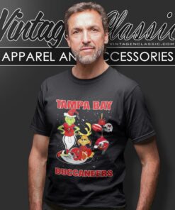 Santa Grinch And Dog Tampa Bay Buccaneers Christmas T Shirt
