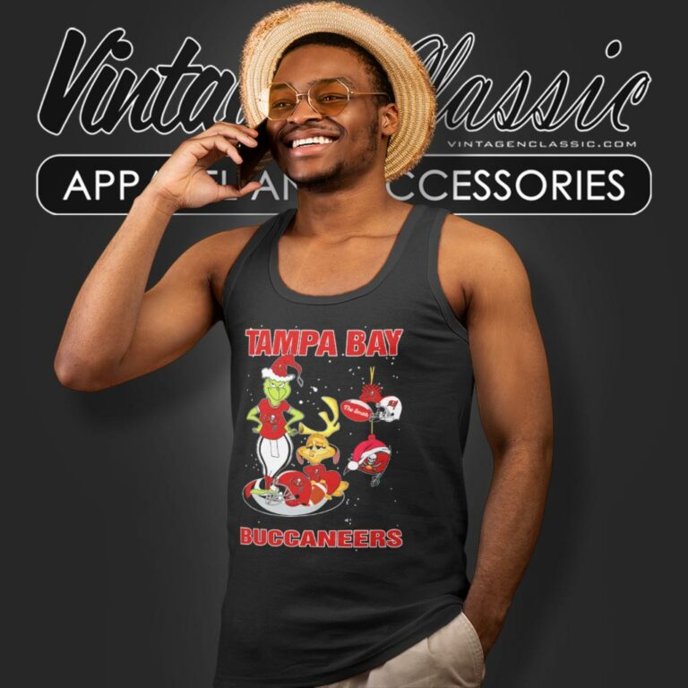 Santa Grinch And Dog Tampa Bay Buccaneers Christmas Tank Top Racerback Santa Grinch And Dog Tampa Bay Buccaneers Christmas Tank Top Racerback