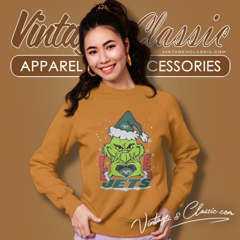 Santa Grinch Christmas Love New York Jets Sweatshirt Santa Grinch Christmas Love New York Jets Sweatshirt