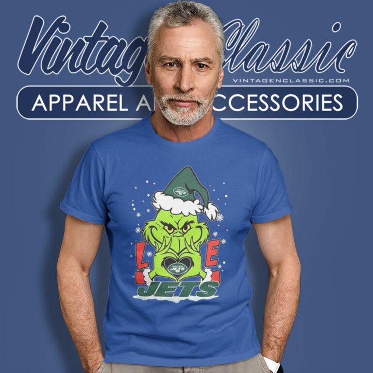 Santa Grinch Christmas Love New York Jets T Shirt Santa Grinch Christmas Love New York Jets T Shirt