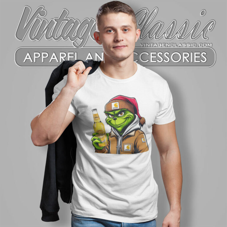 Santa Grinch Drinking Beer Golden Light T Shirt Santa Grinch Drinking Beer Golden Light T Shirt