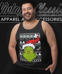 Santa Grinch Face Christmas Shirt