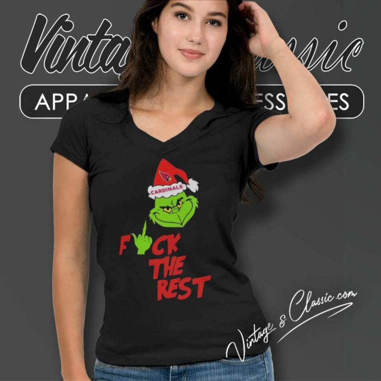 Santa Grinch Fuck The Rest Christmas V Neck TShirt Santa Grinch Fuck The Rest Christmas V Neck TShirt