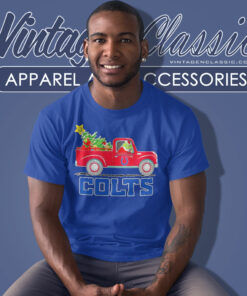 Santa Grinch Indianapolis Colts Driving Car Tree Christmas Shirt 4 Santa Grinch Indianapolis Colts Driving Car Tree Christmas T Shirt