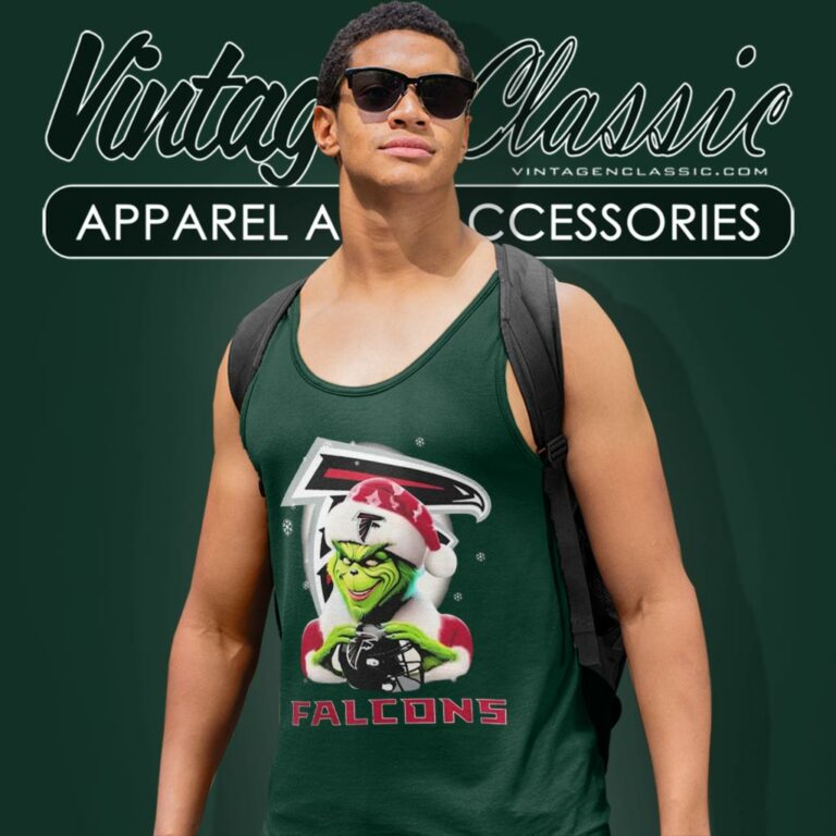 Santa Grinch Love Atlanta Falcons Christmas Tank Top Racerback Santa Grinch Love Atlanta Falcons Christmas Tank Top Racerback