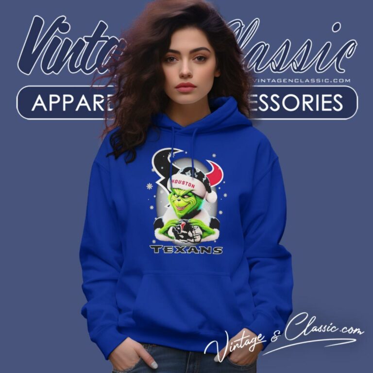Santa Grinch Love Houston Texans Christmas Hoodie Santa Grinch Love Houston Texans Christmas Hoodie