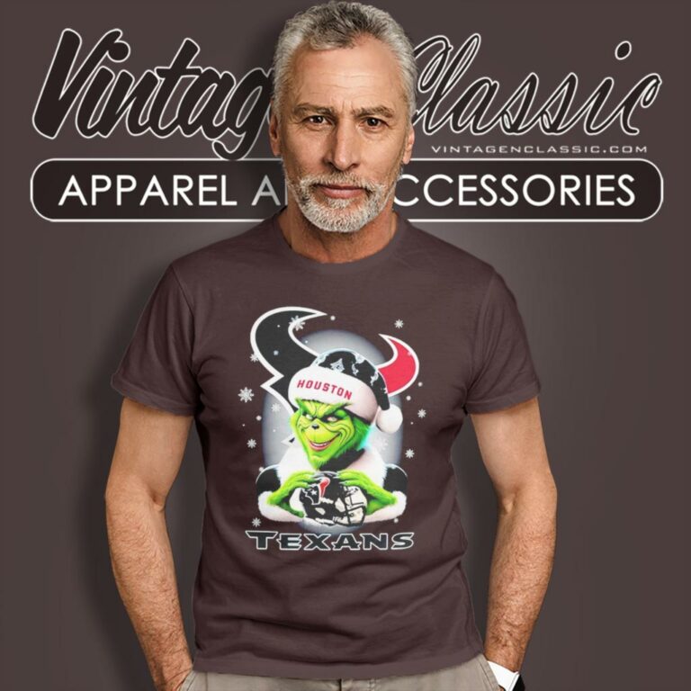 Santa Grinch Love Houston Texans Christmas T Shirt Santa Grinch Love Houston Texans Christmas T Shirt