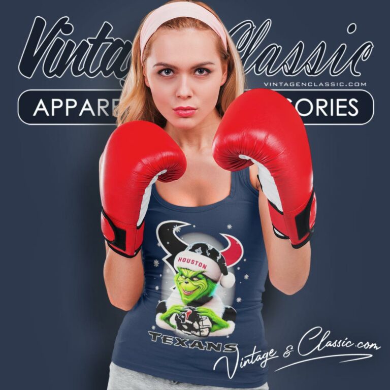 Santa Grinch Love Houston Texans Christmas Tank Top Racerback Santa Grinch Love Houston Texans Christmas Tank Top Racerback