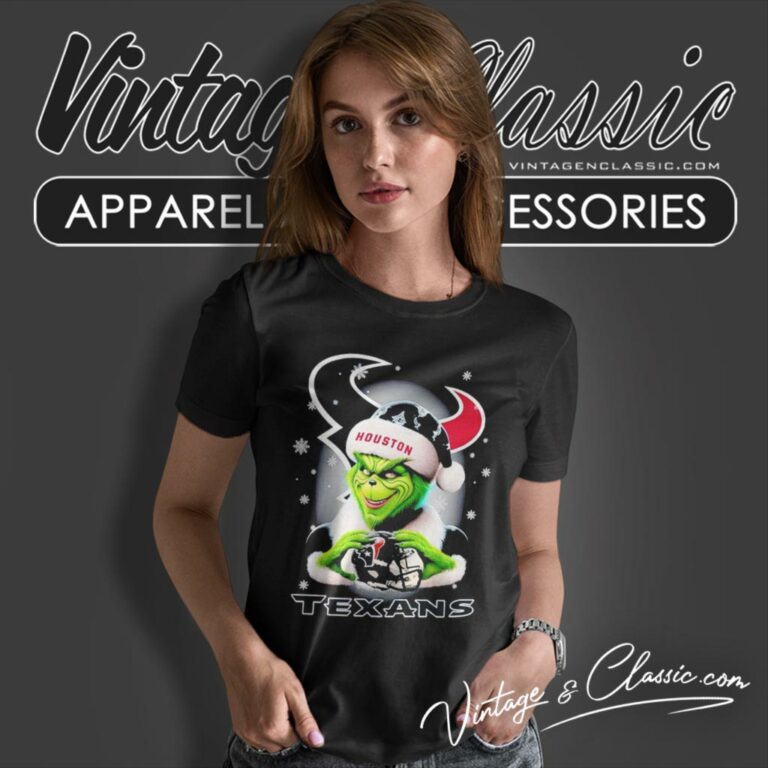 Santa Grinch Love Houston Texans Christmas Women T Shirt Santa Grinch Love Houston Texans Christmas Women T Shirt