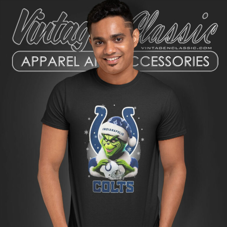 Santa Grinch Love Indianapolis Colts Christmas T Shirt Santa Grinch Love Indianapolis Colts Christmas T Shirt