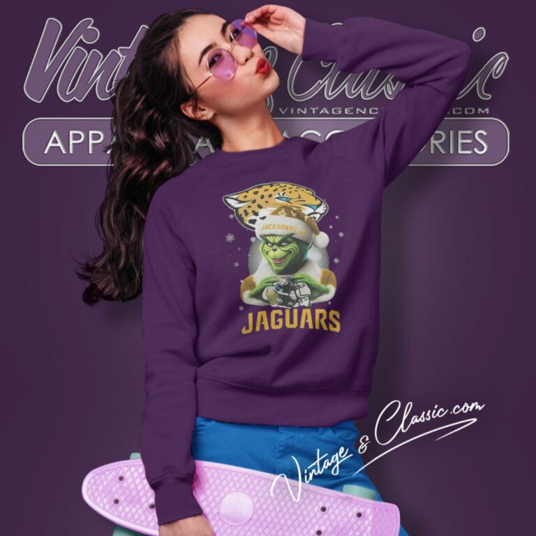 Santa Grinch Love Jacksonville Jaguars Christmas Sweatshirt Santa Grinch Love Jacksonville Jaguars Christmas Sweatshirt