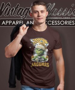 Santa Grinch Love Jacksonville Jaguars Christmas T Shirt
