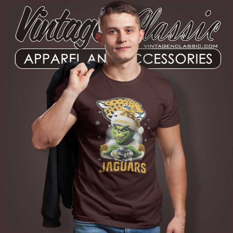 Santa Grinch Love Jacksonville Jaguars Christmas T Shirt Santa Grinch Love Jacksonville Jaguars Christmas T Shirt
